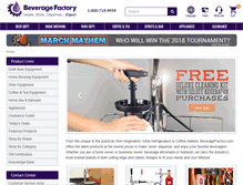 Tablet Screenshot of beveragefactory.com